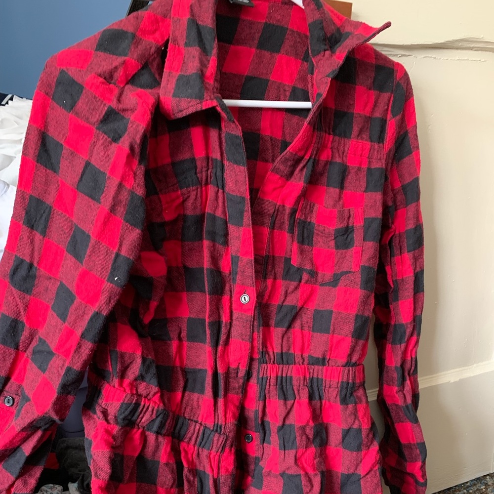 Black and red flannel